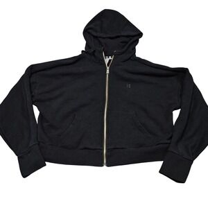 Sweaty Betty Full Zip Hoodie S Black Athleisure‎ Casual Layering Minimalist